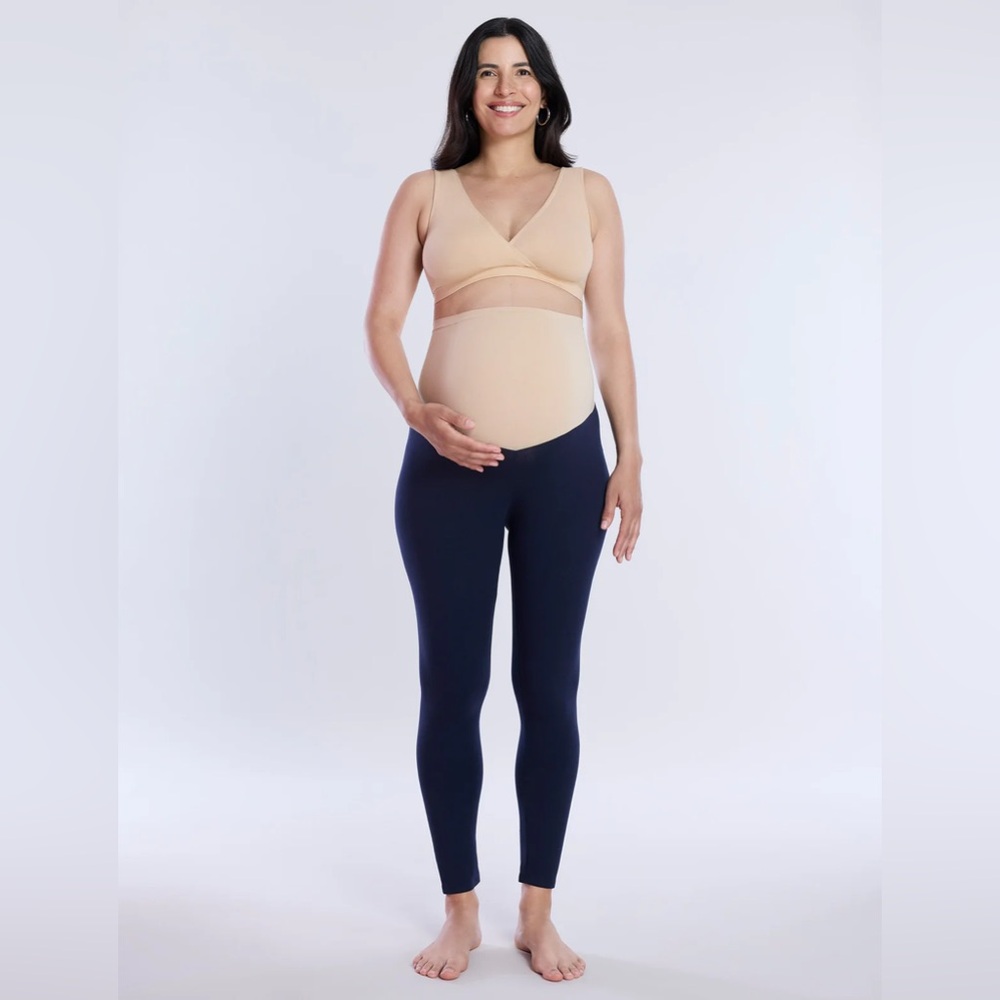 Motherhood Maternity Navy Essential Stretch Secret Fit Belly® Maternity Leggings